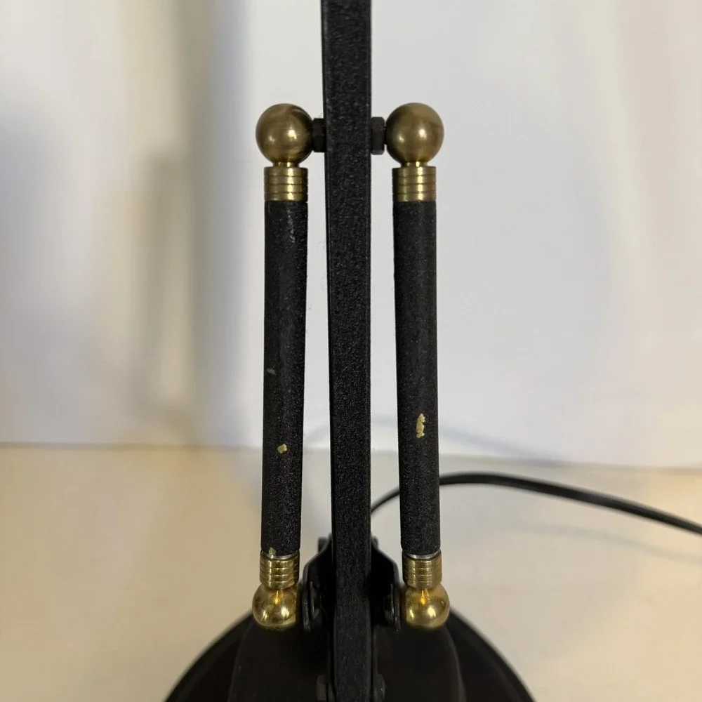 Dynasty Classics Articulated Neck Black Office Desk Lamp Adjustable Tested Works